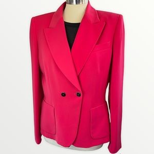 TAHARI hot pink fuchsia blazer suit jacket coat size 10
